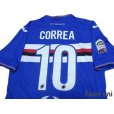 Photo4: Sampdoria 2015-2016 Home Shirt #10 Joaquin Correa Serie A Tim Patch/Badge w/tags