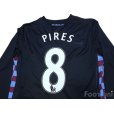 Photo4: Aston Villa 2010-2011 Away Authentic Long Sleeve Shirt #8 Pires w/tags