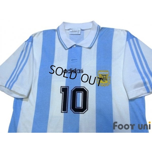 Photo3: Argentina 1994 Home Shirt #10 Maradona