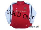 Arsenal 2000-2002 Home Long Sleeve Shirt