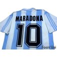 Photo4: Argentina 1994 Home Shirt #10 Maradona (4)