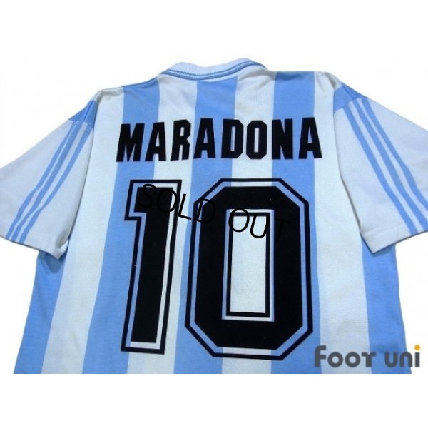 Photo4: Argentina 1994 Home Shirt #10 Maradona