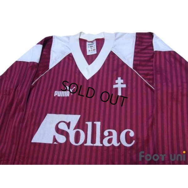 Photo3: FC Metz 1991-1992 Home Long Sleeve Shirt