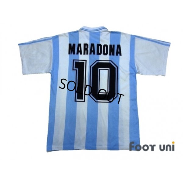 Photo2: Argentina 1994 Home Shirt #10 Maradona