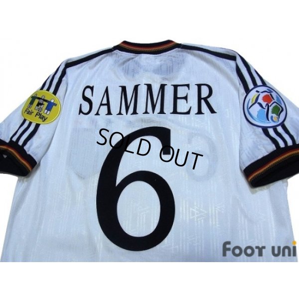 Photo4: Germany Euro 1996 Home Shirt #6 Matthias Sammer UEFA Euro 1996 Patch/Badge UEFA Fair Play Patch/Badge