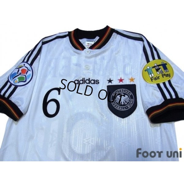 Photo3: Germany Euro 1996 Home Shirt #6 Matthias Sammer UEFA Euro 1996 Patch/Badge UEFA Fair Play Patch/Badge