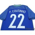 Photo4: Brazil 2016 Away Shirt #22 Philippe Coutinho