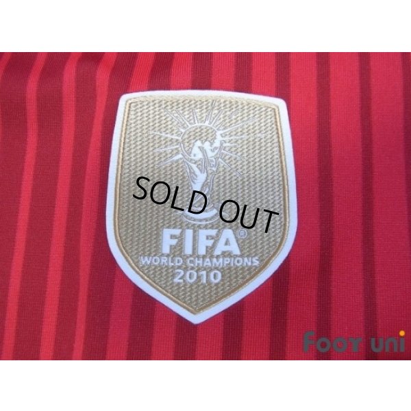 Photo6: Spain 2014 Home Long Sleeve Shirt #21 Silva FIFA World Champions 2010 Patch/Badge