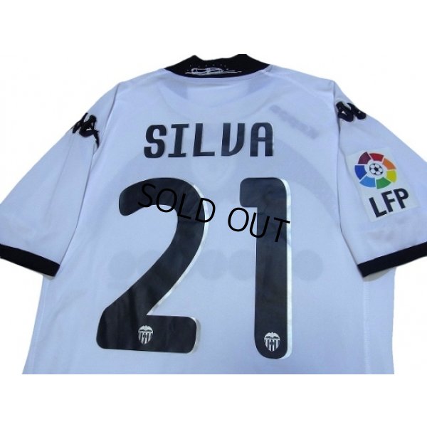 Photo4: Valencia 2009-2010 Home Shirt #21 Silva 90 Anys 1919-2009 Patch/Badge LFP Patch/Badge