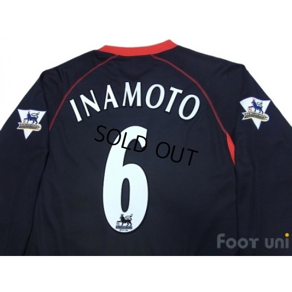 Photo4: Fulham 2003-2004 Away Long Sleeve Shirt #6 Inamoto BARCLAYCARD PREMIERSHIP Patch/Badge
