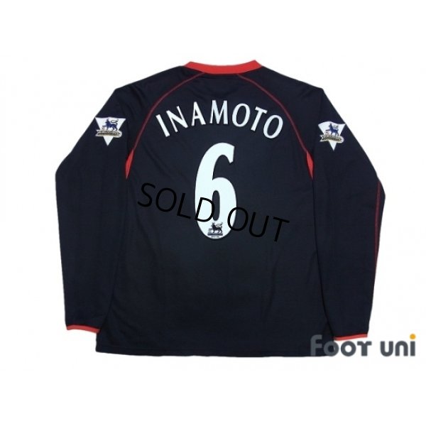Photo2: Fulham 2003-2004 Away Long Sleeve Shirt #6 Inamoto BARCLAYCARD PREMIERSHIP Patch/Badge
