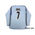 Photo2: Real Madrid 2003-2004 Home Long Sleeve Shirt #7 Raul Champions League Patch/Badge UEFA Champions League Trophy Patch/Badge - 9 (2)