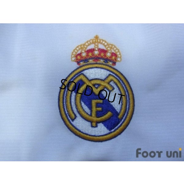 Photo6: Real Madrid 2003-2004 Home Long Sleeve Shirt #7 Raul Champions League Patch/Badge UEFA Champions League Trophy Patch/Badge - 9