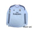 Photo1: Real Madrid 2013-2014 Home Long Sleeve Shirt #4 Sergio Ramos w/tags LFP Patch/Badge (1)