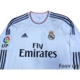 Photo3: Real Madrid 2013-2014 Home Long Sleeve Shirt #4 Sergio Ramos w/tags LFP Patch/Badge (3)