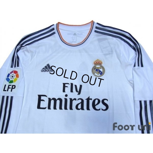 Photo3: Real Madrid 2013-2014 Home Long Sleeve Shirt #4 Sergio Ramos w/tags LFP Patch/Badge