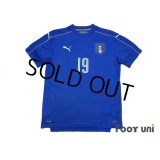 Italy Euro 2016 Home Shirt #19 Bonucci