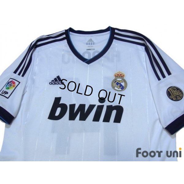 Photo3: Real Madrid 2012-2013 Home Shirt #14 Xabier Alonso 110 ANOS 1902-2012 Patch/Badge LFP Patch/Badge