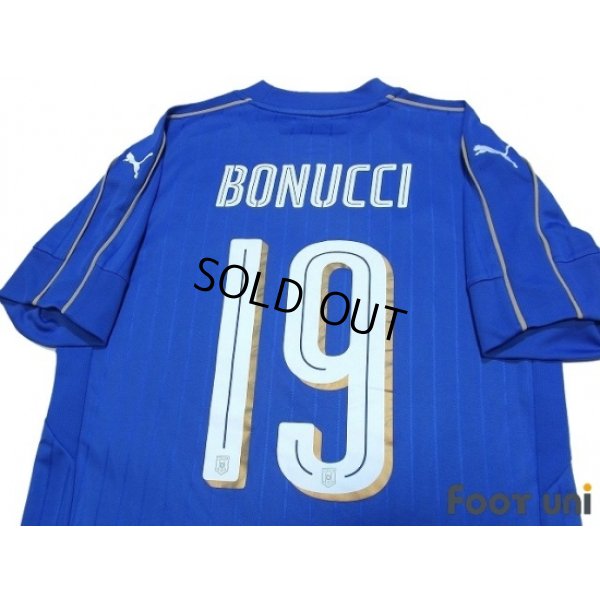 Photo4: Italy Euro 2016 Home Shirt #19 Bonucci