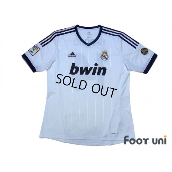 Photo1: Real Madrid 2012-2013 Home Shirt #14 Xabier Alonso 110 ANOS 1902-2012 Patch/Badge LFP Patch/Badge