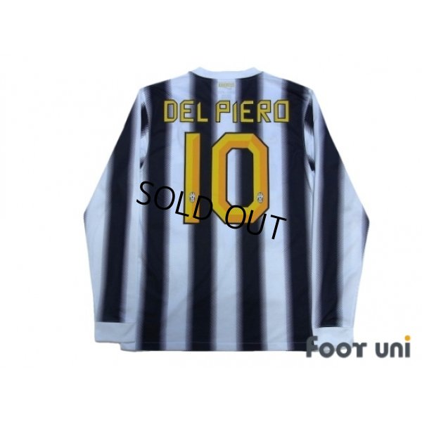 Photo2: Juventus 2011-2012 Home Long Sleeve Shirt #10 Del Piero