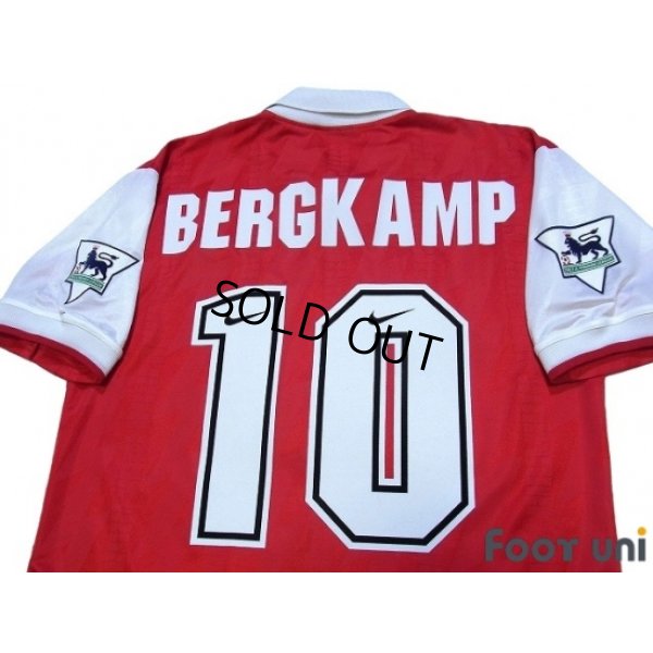 Photo4: Arsenal 1994-1996 Home Shirt #10 Bergkamp The F.A. Premier League Patch/Badge