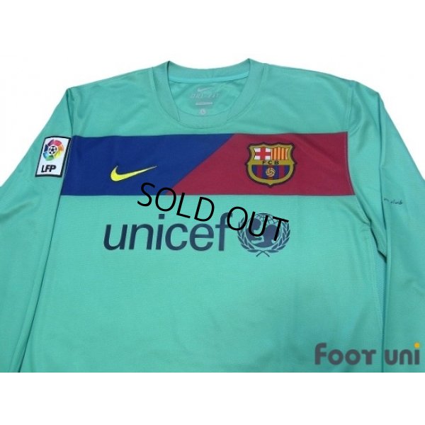Photo3: FC Barcelona 2010-2011 Away Long Sleeve Shirt LFP Patch/Badge