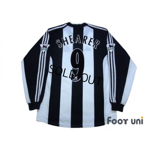 Photo2: Newcastle 2001-2003 Home Long Sleeve Shirt #9 Shearer The F.A. Premier League Patch/Badge