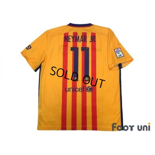 Photo2: FC Barcelona 2015-2016 Away Shirt #11 Neymar Jr LFP Patch/Badge w/tags