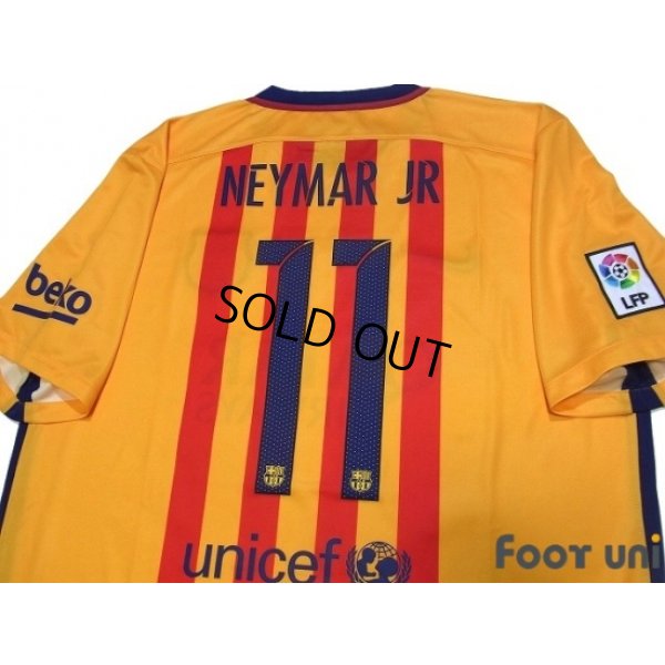 Photo4: FC Barcelona 2015-2016 Away Shirt #11 Neymar Jr LFP Patch/Badge w/tags
