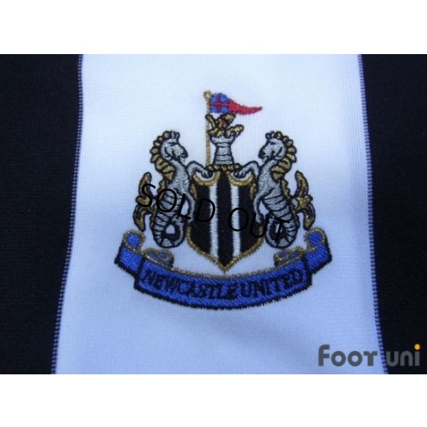 Photo6: Newcastle 2001-2003 Home Long Sleeve Shirt #9 Shearer The F.A. Premier League Patch/Badge