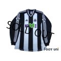 Newcastle 2001-2003 Home Long Sleeve Shirt #9 Shearer The F.A. Premier League Patch/Badge