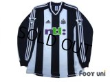 Newcastle 2001-2003 Home Long Sleeve Shirt #9 Shearer The F.A. Premier League Patch/Badge