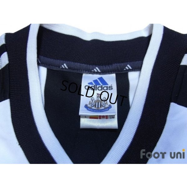 Photo5: Newcastle 2001-2003 Home Long Sleeve Shirt #9 Shearer The F.A. Premier League Patch/Badge