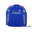 Photo1: Chelsea 2012-2013 Home Long Sleeve Shirt #17 Hazard BARCLAYS PREMIER LEAGUE Patch/Badge (1)