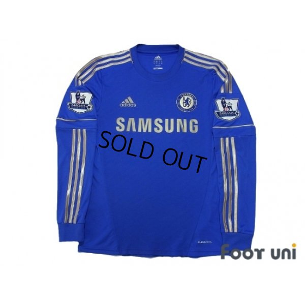 Photo1: Chelsea 2012-2013 Home Long Sleeve Shirt #17 Hazard BARCLAYS PREMIER LEAGUE Patch/Badge