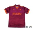 Photo1: AS Roma 1992-1994 Home Shirt (1)