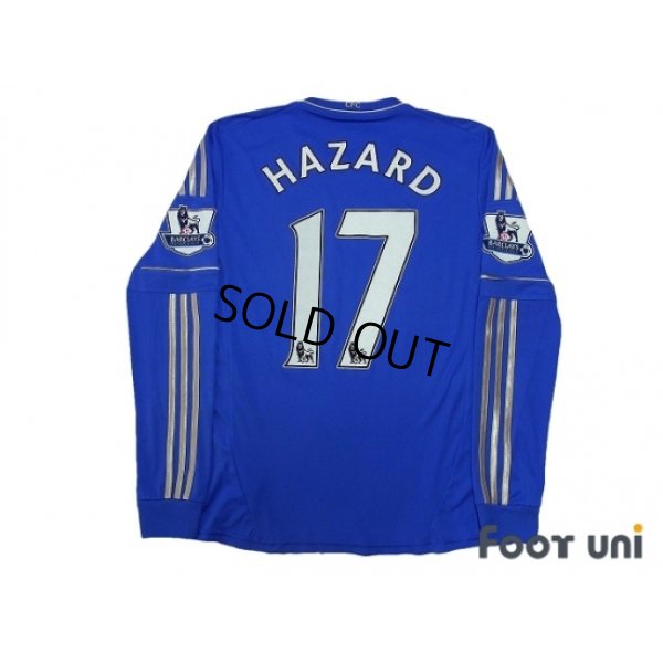 Photo2: Chelsea 2012-2013 Home Long Sleeve Shirt #17 Hazard BARCLAYS PREMIER LEAGUE Patch/Badge