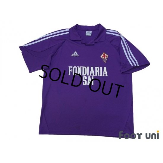 Maillot Domicile Fiorentina 2003/2004 Porté Match - Taille M, Numéro 23 Bacis