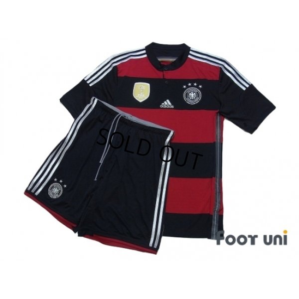 Photo1: Germany 2014 Away Shirt and Shorts Set FIFA World Champions 2014 Patch/Badge