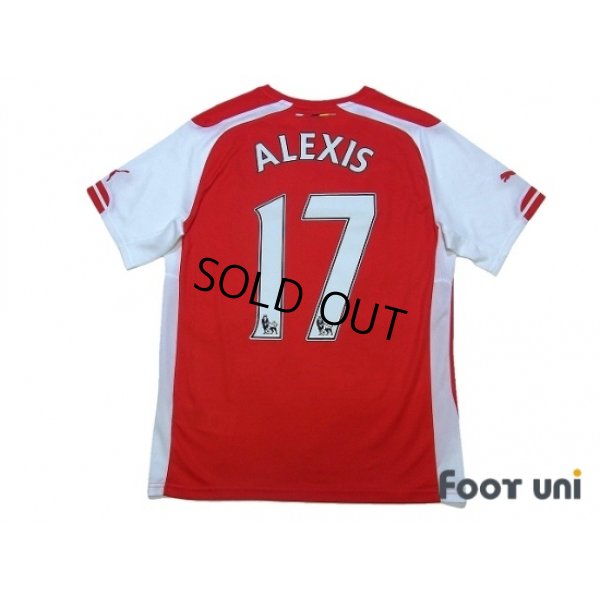 Photo2: Arsenal 2014-2015 Home Shirt #17 Alexis Sanchez