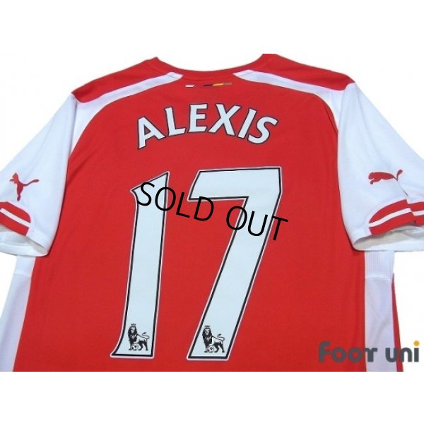 Photo4: Arsenal 2014-2015 Home Shirt #17 Alexis Sanchez