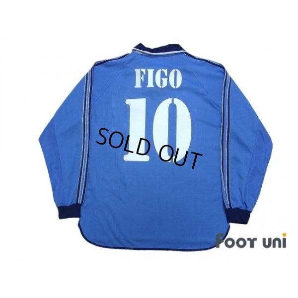 Photo2: Real Madrid 1999-2001 Away Authentic Long Sleeve Shirt #10 Figo