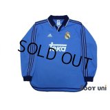 Real Madrid 1999-2001 Away Authentic Long Sleeve Shirt #10 Figo