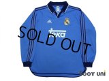 Real Madrid 1999-2001 Away Authentic Long Sleeve Shirt #10 Figo