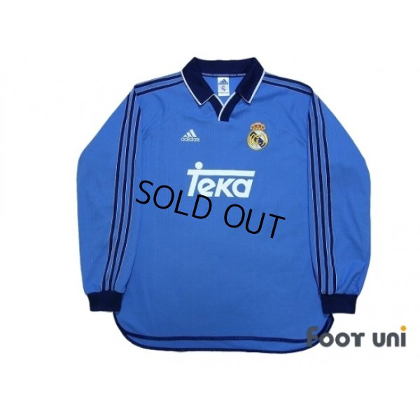 Photo1: Real Madrid 1999-2001 Away Authentic Long Sleeve Shirt #10 Figo