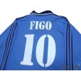 Photo4: Real Madrid 1999-2001 Away Authentic Long Sleeve Shirt #10 Figo