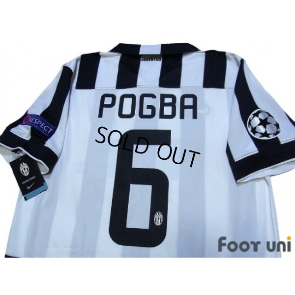 Photo4: Juventus 2014-2015 Home Shirt #6 Pogba Champions League Patch/Badge w/tags