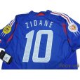 Photo4: France 2004 Home Authentic Shirt #10 Zidane UEFA Euro 2004 Patch/Badge UEFA Fair Play Patch/Badge w/tags (4)
