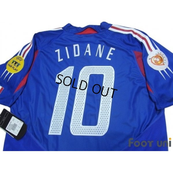 Photo4: France 2004 Home Authentic Shirt #10 Zidane UEFA Euro 2004 Patch/Badge UEFA Fair Play Patch/Badge w/tags